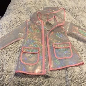 Sparkly rain jacket